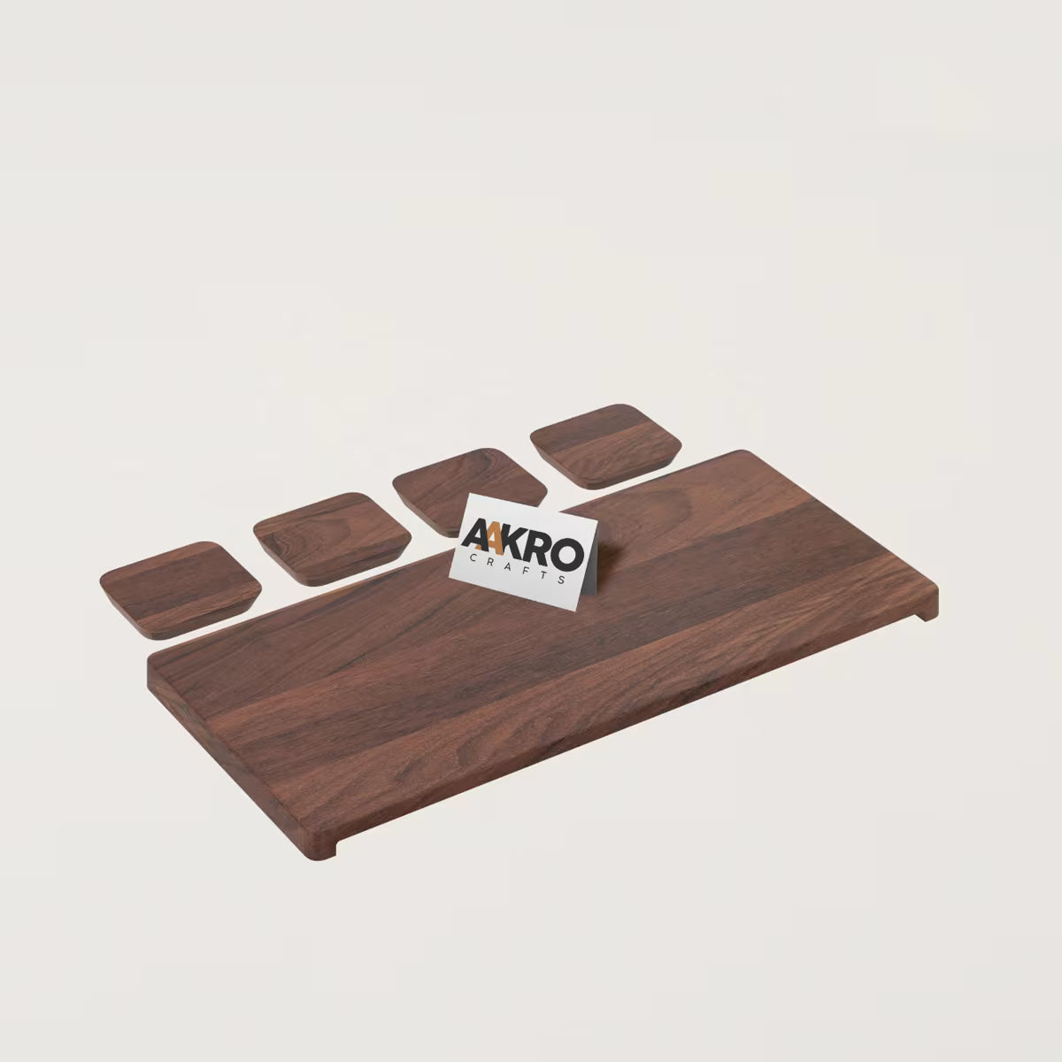 Wooden tray for serving snacks, breakfast, tea, coffee  Toast
