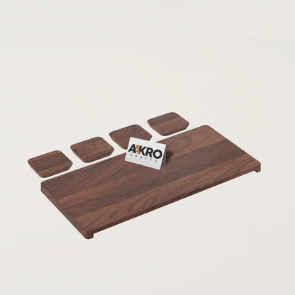 Wooden tray for serving snacks, breakfast, tea, coffee  Toast
