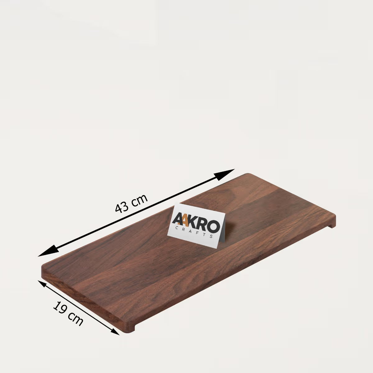 Wooden Rectangle Shape Sheesham Wood Serving Trays Online INdia
