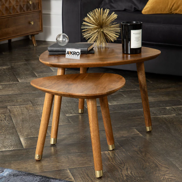 Racksy Solid Wood Nest of 2 Coffee Tables