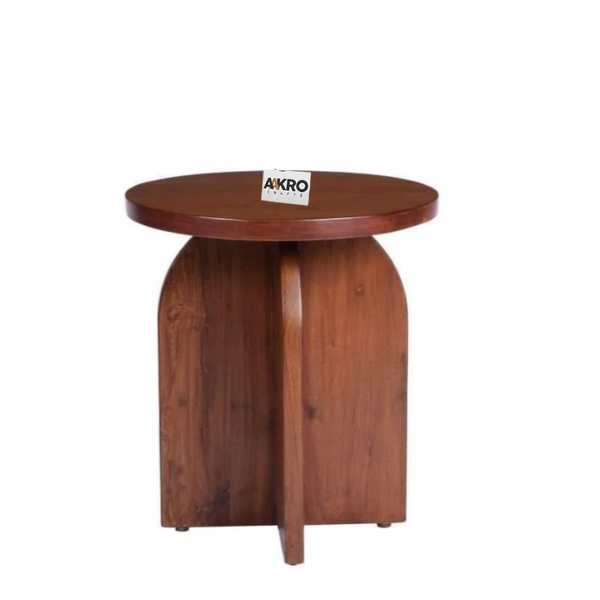 Oakhue Round Teakwood Side Table