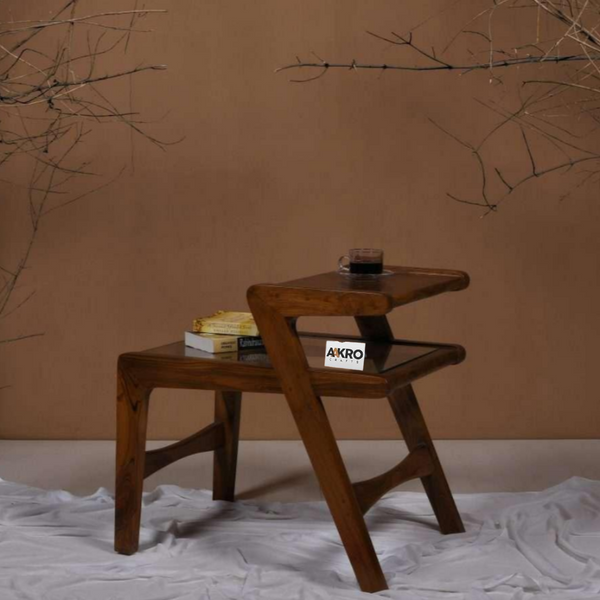 Rustovia Teak Wood Side Table