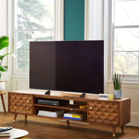 Loghue Solid Wood TV Unit